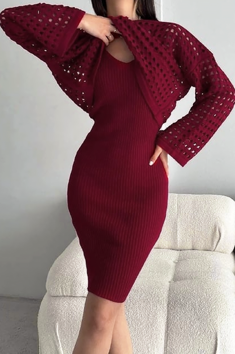 Σύνολο MAFRENSA - Καθημερινά σύνολα | Ivet.EU Σύνολο MAFRENSA, Χρώμα: μπορντό, IVET.EU - Εκπτώσεις έως -80%