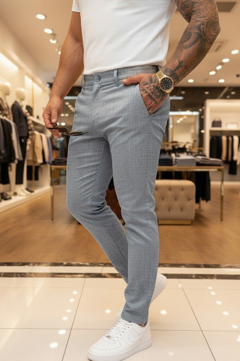 Ανδρικό παντελόνι MALROVO GREY, Χρώμα: γκρι, IVET.EU - Εκπτώσεις έως -80%