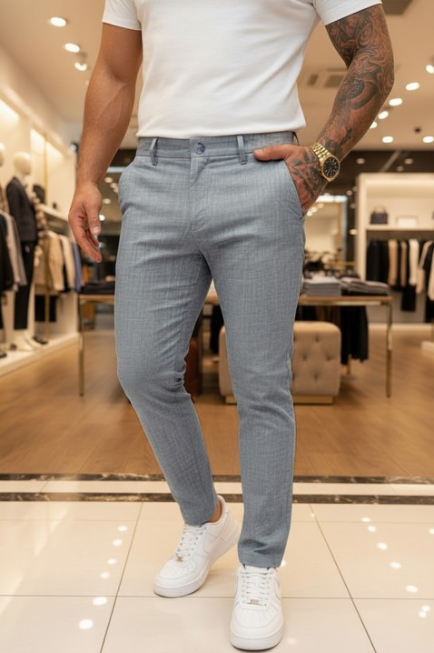 Ανδρικό παντελόνι MALROVO GREY, Χρώμα: γκρι, IVET.EU - Εκπτώσεις έως -80%