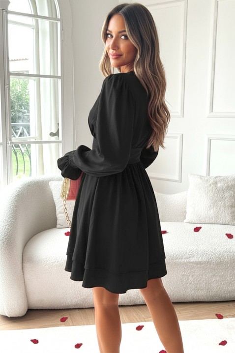 Φόρεμα VIOFERGA BLACK, Χρώμα: μαύρο, IVET.EU - Εκπτώσεις έως -80%