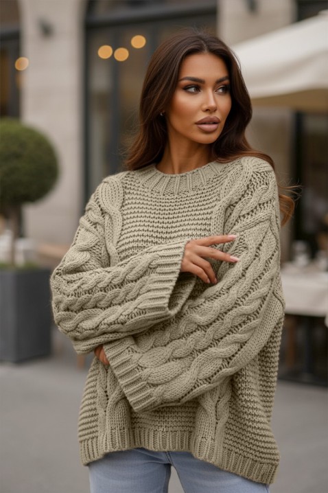 Πουλόβερ TINTEFA BEIGE - Πουλόβερ | Ivet.EU Πουλόβερ TINTEFA BEIGE, Χρώμα: μπεζ, IVET.EU - Εκπτώσεις έως -80%