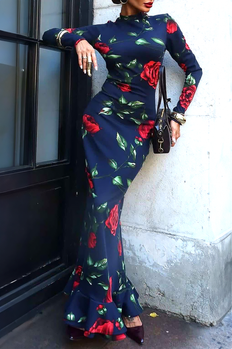 Φόρεμα ROZLENDA, Χρώμα: σκούρο μπλε, IVET.EU - Εκπτώσεις έως -80%