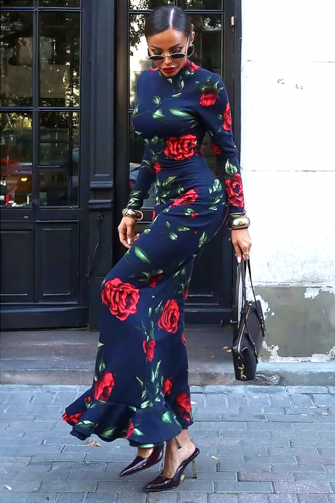 Φόρεμα ROZLENDA, Χρώμα: σκούρο μπλε, IVET.EU - Εκπτώσεις έως -80%