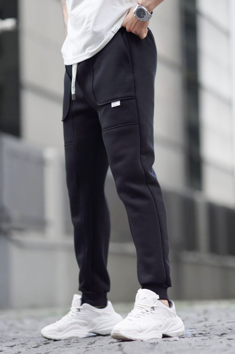 Ανδρικό παντελόνι LODRIGO BLACK - Παντελόνι | Ivet.EU Ανδρικό παντελόνι LODRIGO BLACK, Χρώμα: μαύρο, IVET.EU - Εκπτώσεις έως -80%