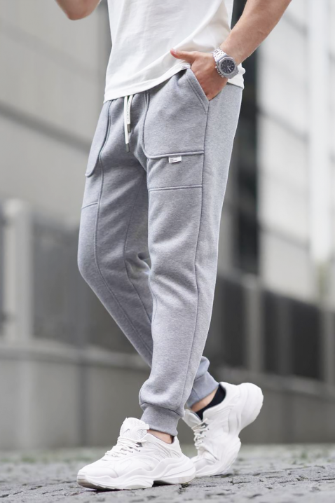 Ανδρικό αθλητικό LODRIGO GREY, Χρώμα: γκρι, IVET.EU - Εκπτώσεις έως -80%