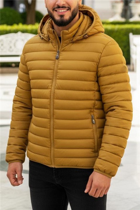 Ανδρικό μπουφάν MASHELDO YELLOW, Χρώμα: κίτρινο, IVET.EU - Εκπτώσεις έως -80%
