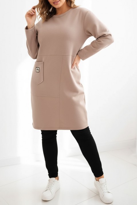 Τουνίκ DANZONA BEIGE - Maxi μόδα | Ivet.EU Τουνίκ DANZONA BEIGE, Χρώμα: μπεζ, IVET.EU - Εκπτώσεις έως -80%