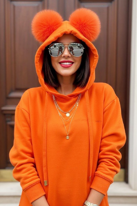 Φούτερ BEMBONA ORANGE, Χρώμα: πορτοκαλί, IVET.EU - Εκπτώσεις έως -80%