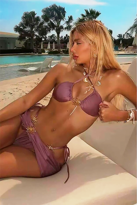 Σετ παραλίας ERONILA LILA, Χρώμα: μωβ, IVET.EU - Εκπτώσεις έως -80%