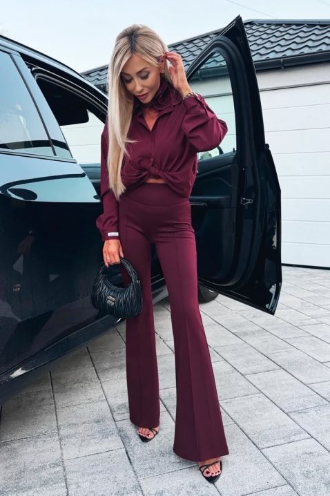 Παντελόνι VELGONSA BORDO, Χρώμα: καφέ, IVET.EU - Εκπτώσεις έως -80%