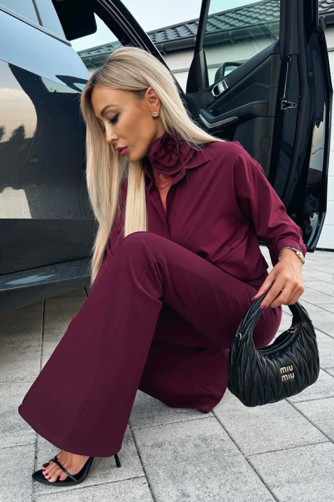 Παντελόνι VELGONSA BORDO, Χρώμα: καφέ, IVET.EU - Εκπτώσεις έως -80%