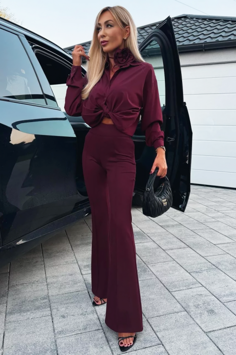 Παντελόνι VELGONSA BORDO, Χρώμα: καφέ, IVET.EU - Εκπτώσεις έως -80%