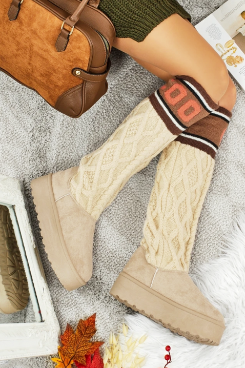 Μπότες KARMENZA ECRU - Μπότες | Ivet.EU Μπότες KARMENZA ECRU, Χρώμα: εκρού, IVET.EU - Εκπτώσεις έως -80%