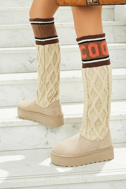 Μπότες KARMENZA ECRU - Μπότες | Ivet.EU Μπότες KARMENZA ECRU, Χρώμα: εκρού, IVET.EU - Εκπτώσεις έως -80%