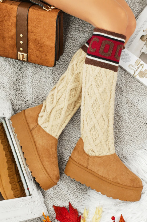 Μπότες KARMENZA CAMEL, Χρώμα: ανοιχτό καφέ, IVET.EU - Εκπτώσεις έως -80%