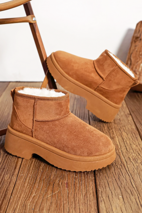 Γυναικεία μποτάκια MENISTA CAMEL, Χρώμα: ανοιχτό καφέ, IVET.EU - Εκπτώσεις έως -80%