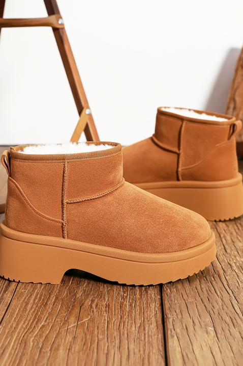 Γυναικεία μποτάκια MENISTA CAMEL, Χρώμα: ανοιχτό καφέ, IVET.EU - Εκπτώσεις έως -80%