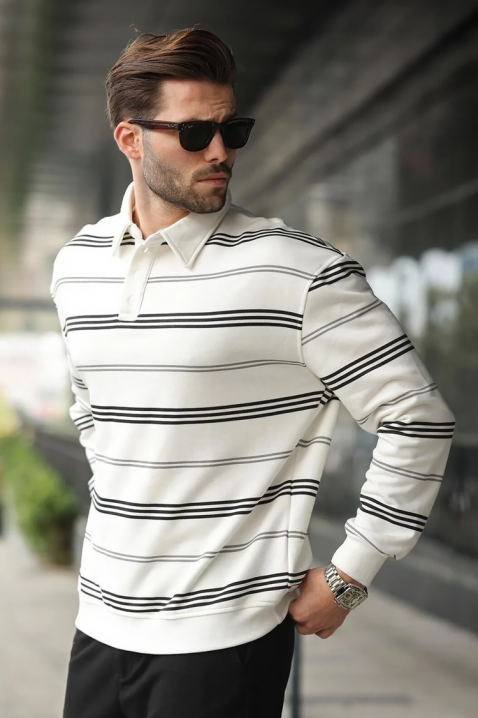 Ανδρική μπλούζα RELOFO WHITE - Μπλούζες | Ivet.EU Ανδρική μπλούζα RELOFO WHITE, Χρώμα: άσπρο, IVET.EU - Εκπτώσεις έως -80%