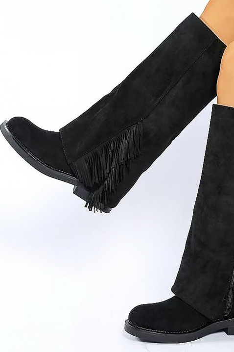 Μπότες DENZOLSA BLACK, Χρώμα: μαύρο, IVET.EU - Εκπτώσεις έως -80%