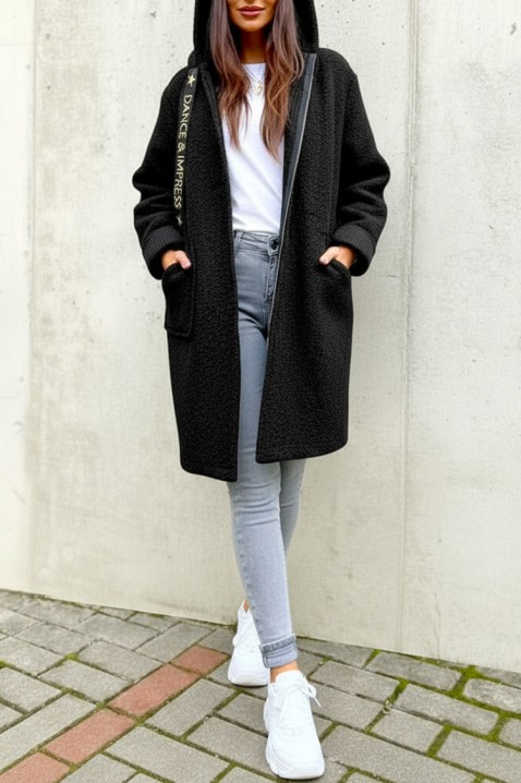 Ζακέτα VLADENZA BLACK, Χρώμα: μαύρο, IVET.EU - Εκπτώσεις έως -80%