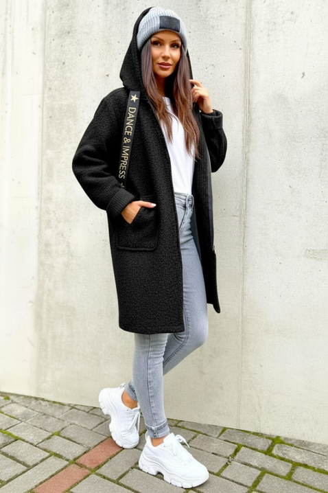 Ζακέτα VLADENZA BLACK, Χρώμα: μαύρο, IVET.EU - Εκπτώσεις έως -80%