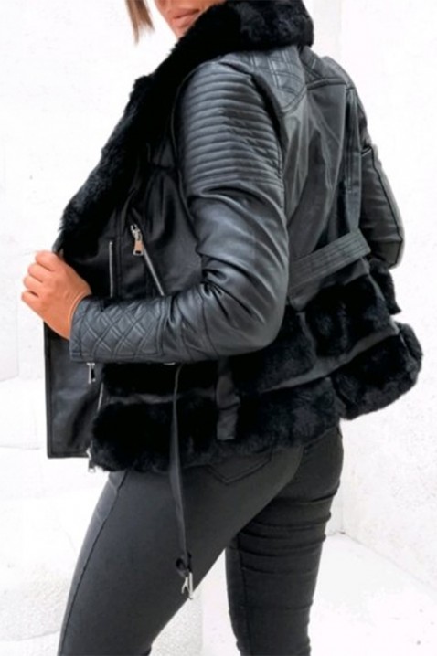 Μπουφάν AMARTINDA BLACK, Χρώμα: μαύρο, IVET.EU - Εκπτώσεις έως -80%