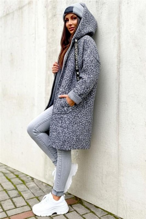 Ζακέτα VLADENZA GREY, Χρώμα: γκρι, IVET.EU - Εκπτώσεις έως -80%