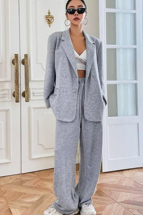Σύνολο BENZOLA GREY - Καθημερινά σύνολα | Ivet.EU Σύνολο BENZOLA GREY, Χρώμα: γκρι, IVET.EU - Εκπτώσεις έως -80%