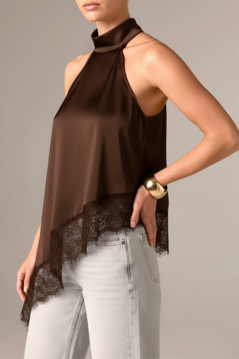 Τοπ MERISOTA BROWN, Χρώμα: καφέ, IVET.EU - Εκπτώσεις έως -80%