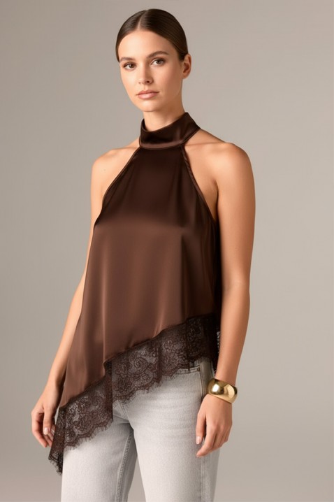 Τοπ MERISOTA BROWN, Χρώμα: καφέ, IVET.EU - Εκπτώσεις έως -80%