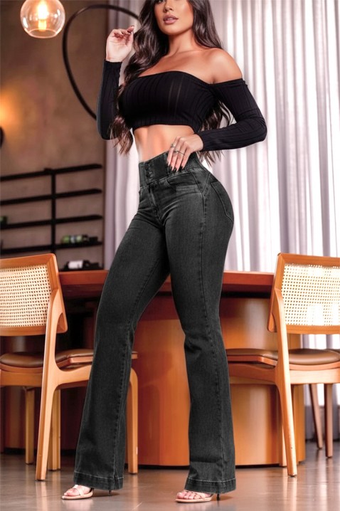 Τζιν JARENDA BLACK, Χρώμα: μαύρο, IVET.EU - Εκπτώσεις έως -80%