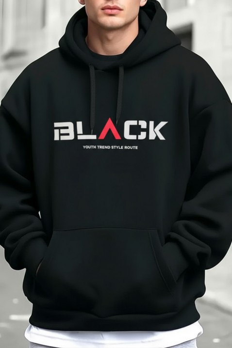 Ανδρικό φούτερ VORENZO, Χρώμα: μαύρο, IVET.EU - Εκπτώσεις έως -80%