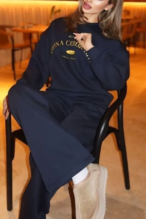 Σύνολο PRESLINDA NAVY - Καθημερινά σύνολα | Ivet.EU Σύνολο PRESLINDA NAVY, Χρώμα: σκούρο μπλε, IVET.EU - Εκπτώσεις έως -80%