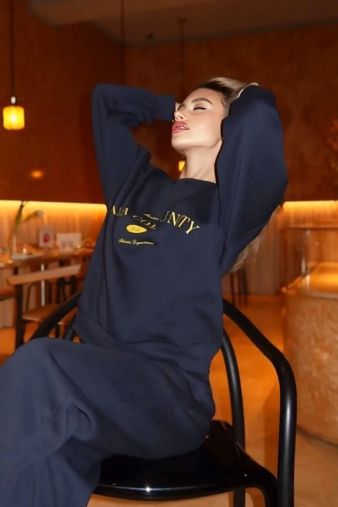 Σύνολο PRESLINDA NAVY - Καθημερινά σύνολα | Ivet.EU Σύνολο PRESLINDA NAVY, Χρώμα: σκούρο μπλε, IVET.EU - Εκπτώσεις έως -80%