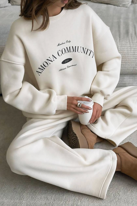 Σύνολο PRESLINDA WHITE - Καθημερινά σύνολα | Ivet.EU Σύνολο PRESLINDA WHITE, Χρώμα: άσπρο, IVET.EU - Εκπτώσεις έως -80%