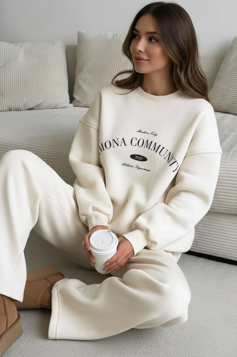 Σύνολο PRESLINDA WHITE - Καθημερινά σύνολα | Ivet.EU Σύνολο PRESLINDA WHITE, Χρώμα: άσπρο, IVET.EU - Εκπτώσεις έως -80%