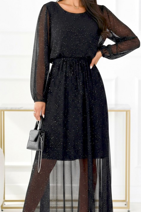 Φόρεμα VLORDINA BLACK, Χρώμα: μαύρο, IVET.EU - Εκπτώσεις έως -80%