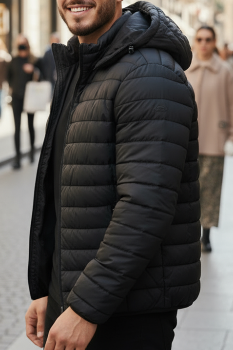 Ανδρικό μπουφάν VREMOLZO, Χρώμα: μαύρο, IVET.EU - Εκπτώσεις έως -80%