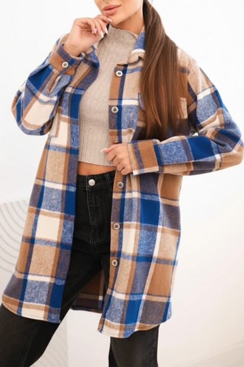 Γυναικείο πουκάμισο KASONDA CAMEL, Χρώμα: ανοιχτό καφέ, IVET.EU - Εκπτώσεις έως -80%