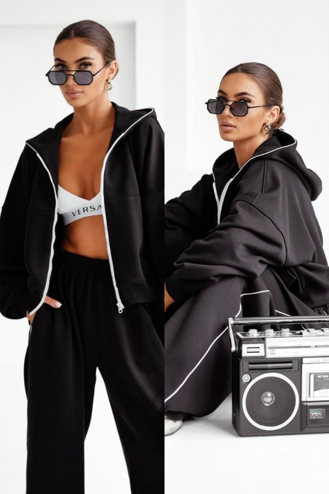 Σύνολο FITRELA BLACK, Χρώμα: μαύρο, IVET.EU - Εκπτώσεις έως -80%