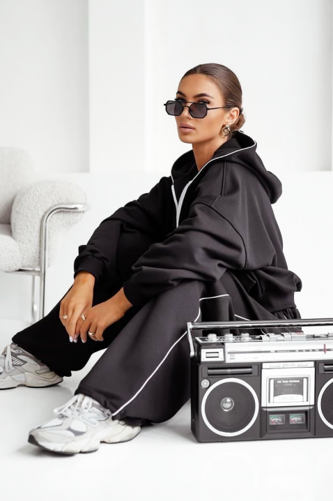 Σύνολο FITRELA BLACK, Χρώμα: μαύρο, IVET.EU - Εκπτώσεις έως -80%