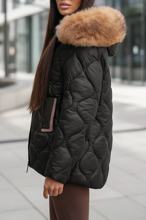 Μπουφάν GONTOLA, Χρώμα: μαύρο, IVET.EU - Εκπτώσεις έως -80%