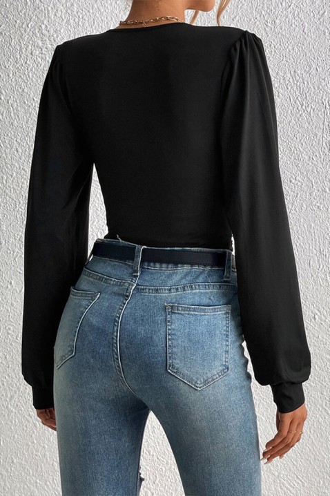 Κορμάκι - μπλούζα OMAYANA BLACK, Χρώμα: μαύρο, IVET.EU - Εκπτώσεις έως -80%