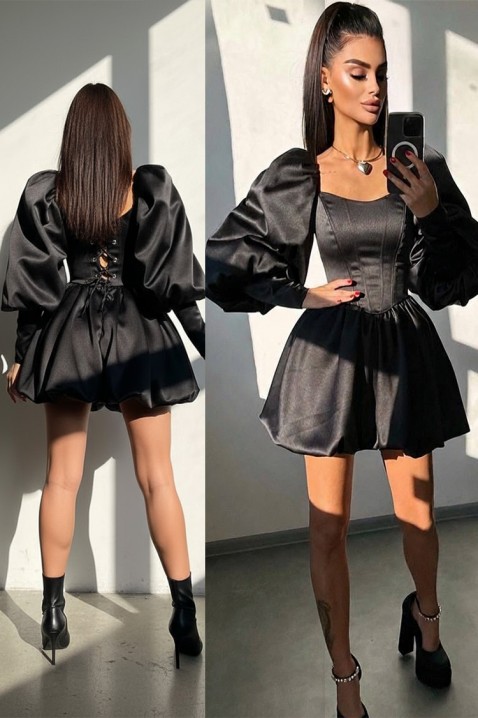 Φόρεμα OGOYSTA BLACK - Κοντά φορέματα | Ivet.EU Φόρεμα OGOYSTA BLACK, Χρώμα: μαύρο, IVET.EU - Εκπτώσεις έως -80%