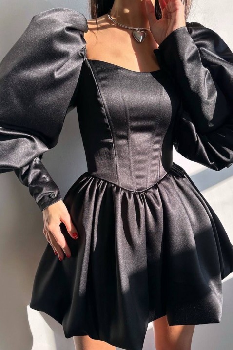 Φόρεμα OGOYSTA BLACK - Κοντά φορέματα | Ivet.EU Φόρεμα OGOYSTA BLACK, Χρώμα: μαύρο, IVET.EU - Εκπτώσεις έως -80%