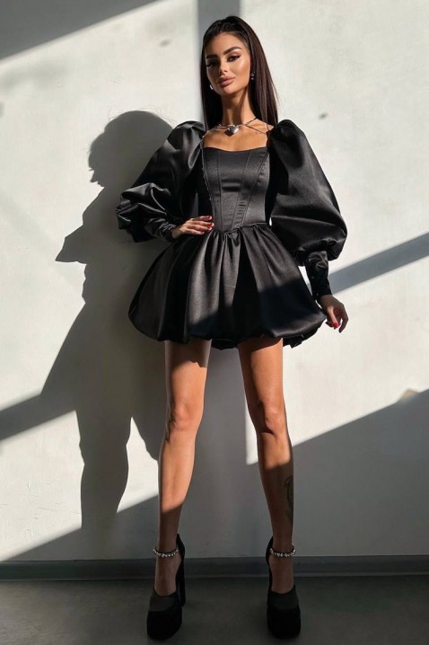 Φόρεμα OGOYSTA BLACK - Κοντά φορέματα | Ivet.EU Φόρεμα OGOYSTA BLACK, Χρώμα: μαύρο, IVET.EU - Εκπτώσεις έως -80%