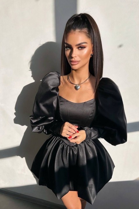 Φόρεμα OGOYSTA BLACK - Κοντά φορέματα | Ivet.EU Φόρεμα OGOYSTA BLACK, Χρώμα: μαύρο, IVET.EU - Εκπτώσεις έως -80%