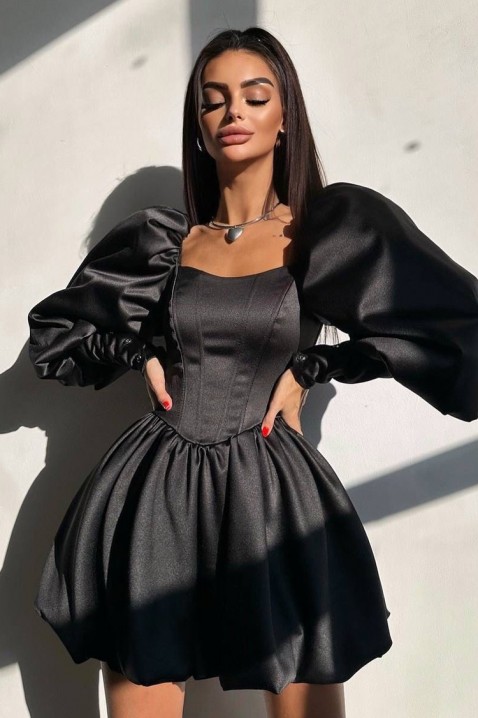 Φόρεμα OGOYSTA BLACK - Κοντά φορέματα | Ivet.EU Φόρεμα OGOYSTA BLACK, Χρώμα: μαύρο, IVET.EU - Εκπτώσεις έως -80%