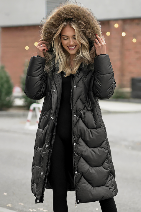 Μπουφάν TEROLTA BLACK, Χρώμα: μαύρο, IVET.EU - Εκπτώσεις έως -80%