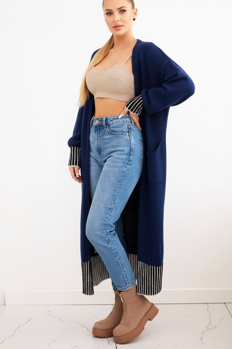 Ζακέτα GROTENGA NAVY, Χρώμα: σκούρο μπλε, IVET.EU - Εκπτώσεις έως -80%